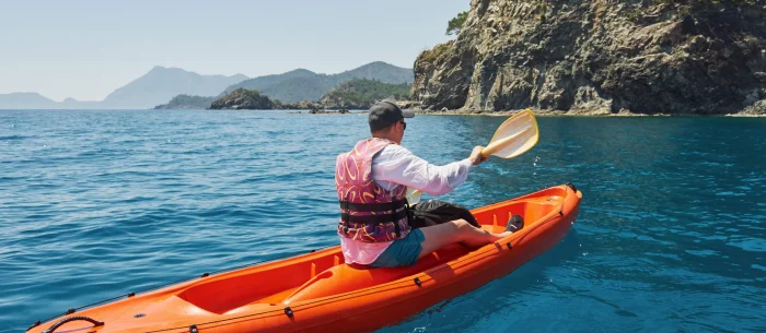Kayak sur mer à crozon morgat